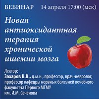 Новая антиоксидантная терапия хронической ишемии мозга